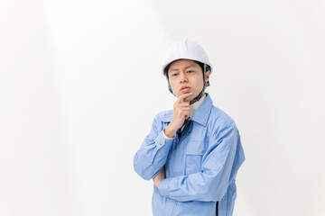 作業着の男性