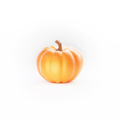 pumpkin isolated on white background, 3d rendering