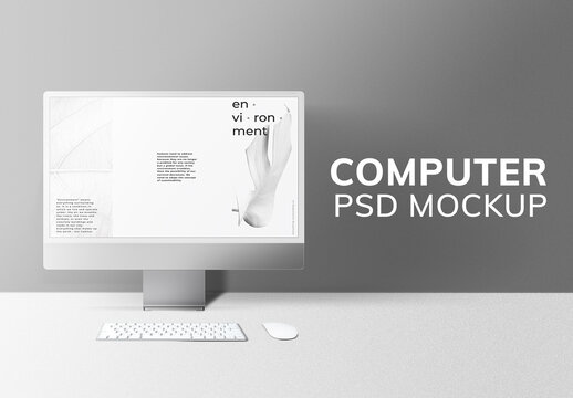 Computer Desktop Screen Mockup