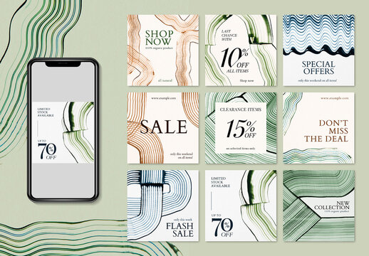 Comb Painting Shopping Layout Set