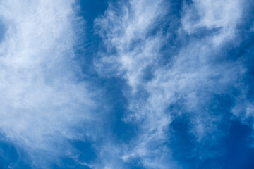 風景素材　爽やかな秋空と白い雲