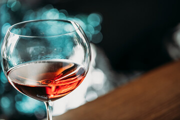 red wine in a glass