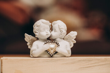 Love concept. Gifts. happy day. Valentine day. Angel