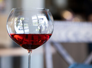red wine in a glass