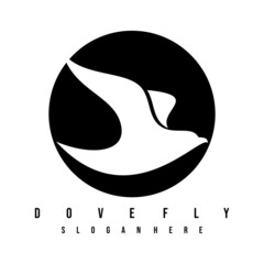 bird fly logo design vector art