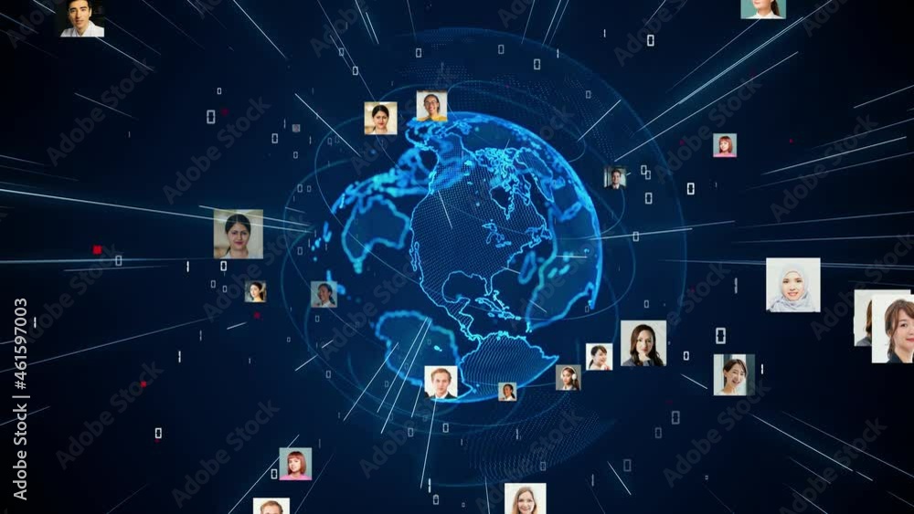 Aufkleber people and communication network concept. social networking. human resources.