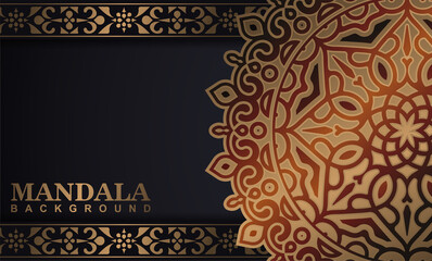 Luxury ornamental mandala background with arabic islamic east pattern style premium