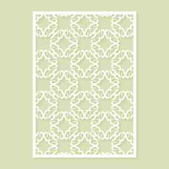 seamless die cut decorative pattern template