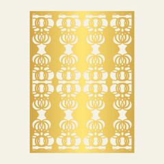 seamless die cut decorative pattern template