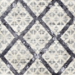 Seamless gray and cream grungy damask pattern for surface design and print. High quality illustration. Intricate luxurious hip sensual trendy romantic design for interior design, fabric, or textile.