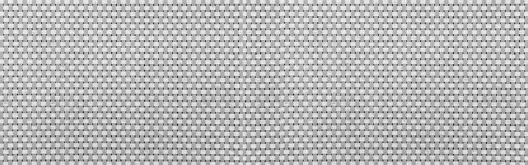 Panorama of White rattan wooden table top pattern and background seamless