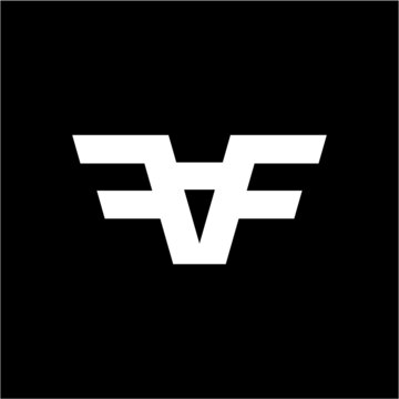 FAF AFF FFA initial logo vector image