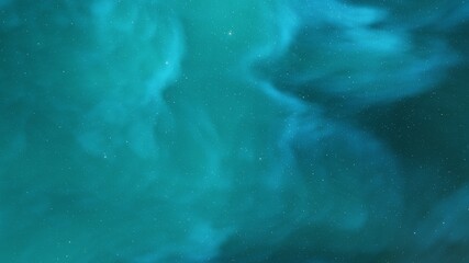 Space background with nebula and stars 3d illustration