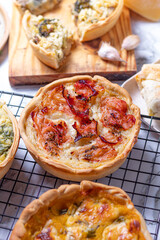 vegetables salty cakes, kitchen preparation