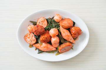  Stir Fried Fish Balls with Yentafo Sauce