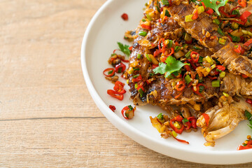 Stir-fried Mantis Shrimp or Crayfish with Chilli and Salt.
