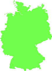 German country land with green color