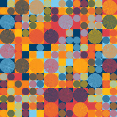 Patrón geométrico de espirales coloridas