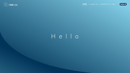 Website Landing Page Template Design, Abstract Modern design for website - obrazy, fototapety, plakaty