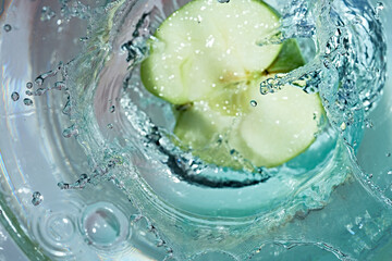 Fototapeta na wymiar Glass with a fruit drink.