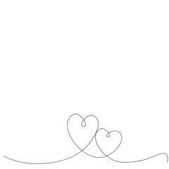 Love heart background, vector illustration