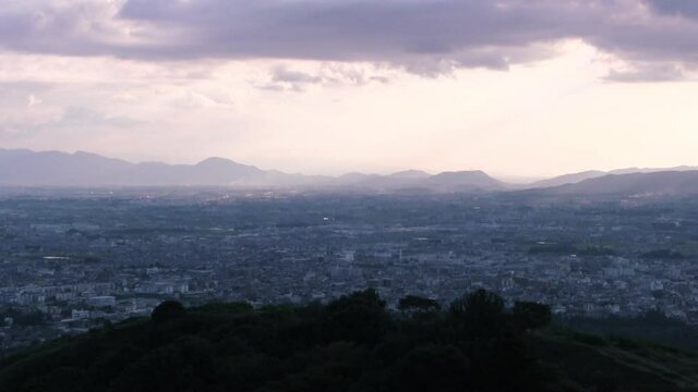 若草山山頂から望む奈良の市街地