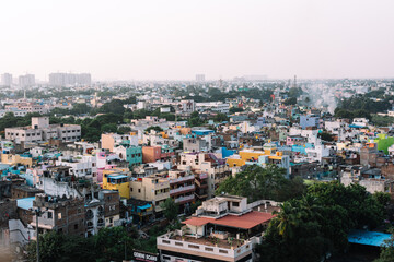 Fototapeta na wymiar The skyline of Anna Nagar, Chennai (2021)