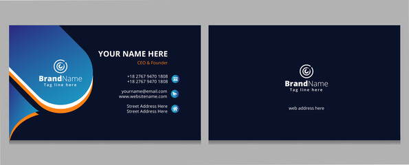 Creative Corporate Business Card Template Design