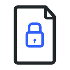 file lock safety icon design