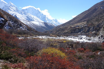 Fototapeta na wymiar Trekking in the Everest, Nepal