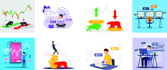 Group of Flat Online trading