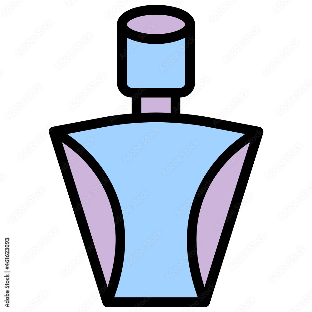 Wall mural perfume bottle