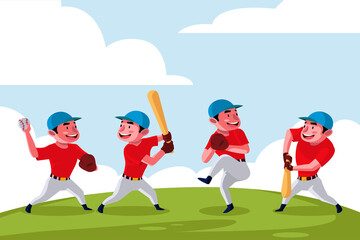 Baseball Cartoon Character