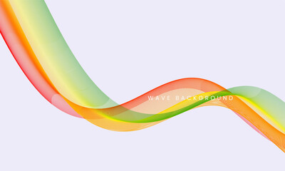 Abstract colorful flowing wave lines background. Modern motion smooth template design.