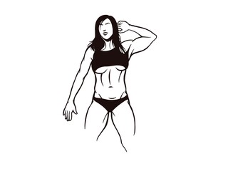 Vector Illustration of Fitness or Gym Logo Icon