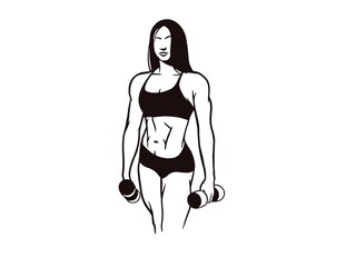 Vector Illustration of Fitness or Gym Logo Icon