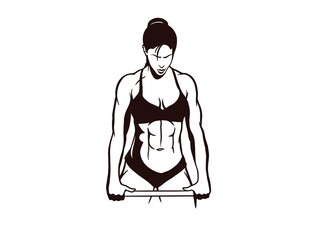 Vector Illustration of Fitness or Gym Logo Icon