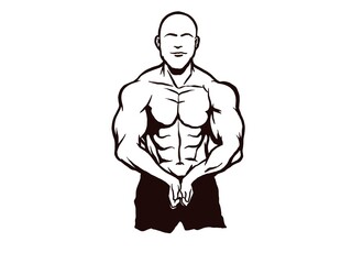 Vector Illustration of Fitness or Gym Logo Icon