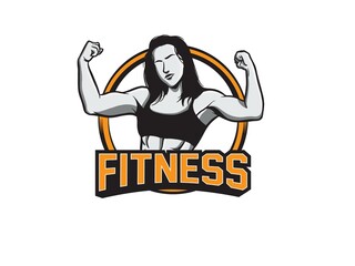 Vector Illustration of Fitness or Gym Logo Icon