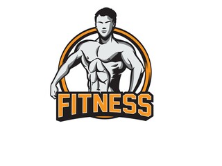 Vector Illustration of Fitness or Gym Logo Icon