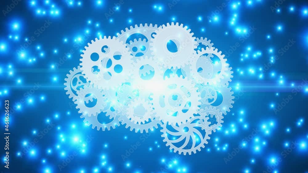 Aufkleber AI (Artificial Intelligence) concept. Deep learning. Computer programming.
