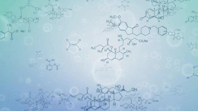 Chemical technology concept. Molecular structure. Pharmaceutical.