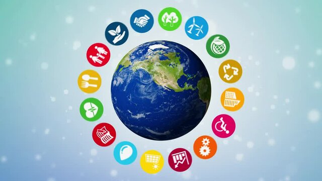 Sustainable development goals. SDGs. Environmental technology concept.