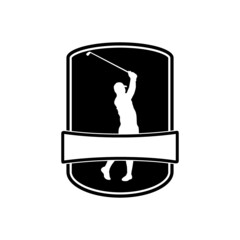 Golf club sport icon isolated on white background