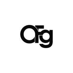 Fototapeta premium ofg initial letter monogram logo design