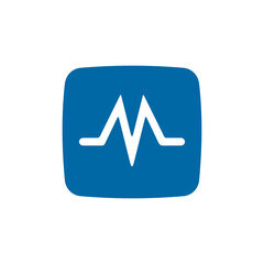 Music app technology logo design