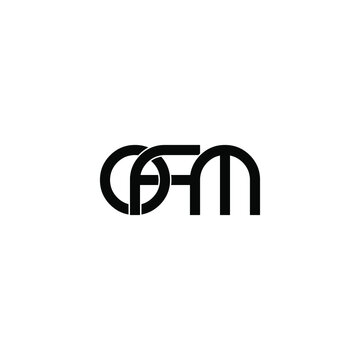 ofm initial letter monogram logo design