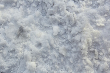 A photo of snow for a texture or background is a good fit for a designer