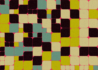 Abstract Geometric Pattern generative computational art illustration