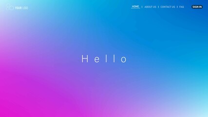 Website Landing Page Template Design, Abstract Modern design for website